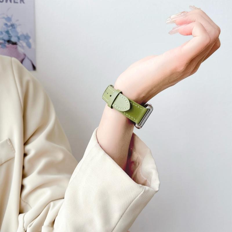 Elegant Leather Band for Smartwatches Stylish Leather Wristband Classical Leather Smartwatches Strap for Smartwatches