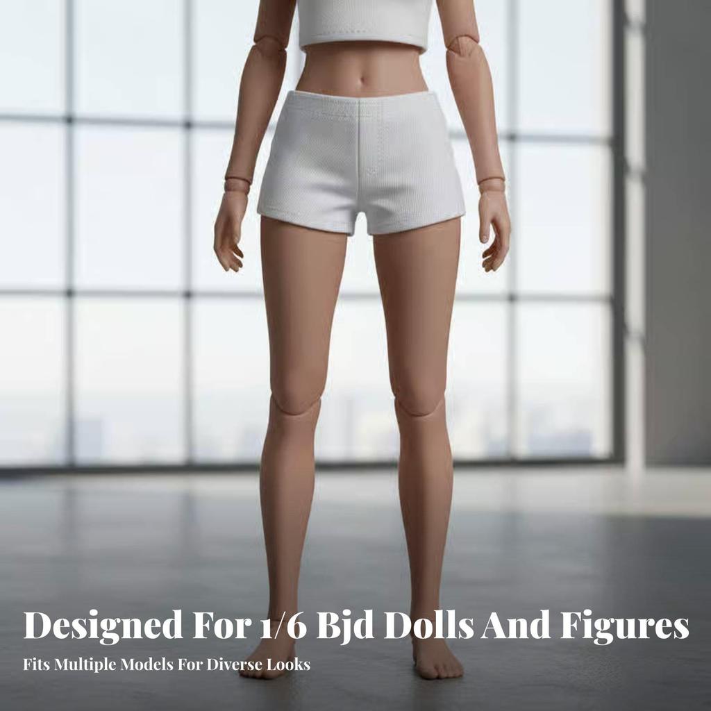 BJD Underwear Shorts for 29cm Dolls, Clothing Figurines, Modern Style Panties with Stitched