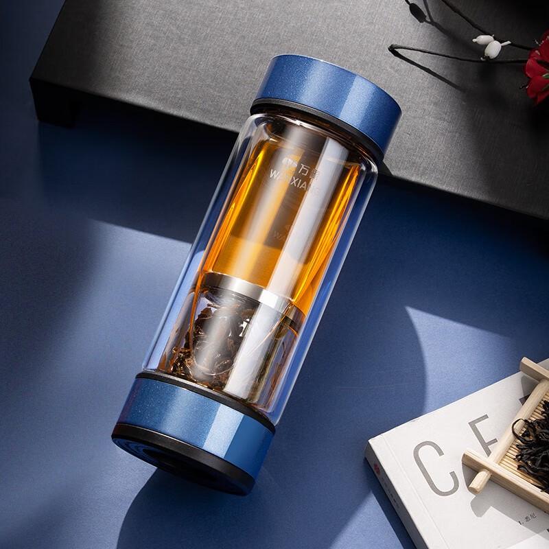 Wanxiang Double-Layer Glass Tea Infuser Bottle 310ml