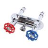 Grifo de Agua Sin Escarcha 3/4 Macho GHT Latón Antihielo Grifo de Agua Caliente Fría para Exteriores