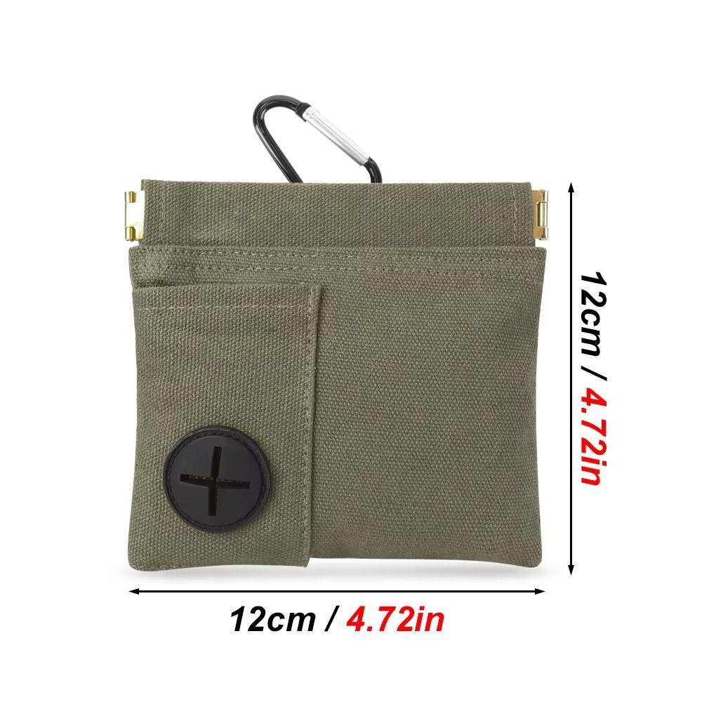 Portable Design Pet Training Waist Bag Large Capacity Oil Resistance Pet Snack Container Magnetic Closure with Carabiner