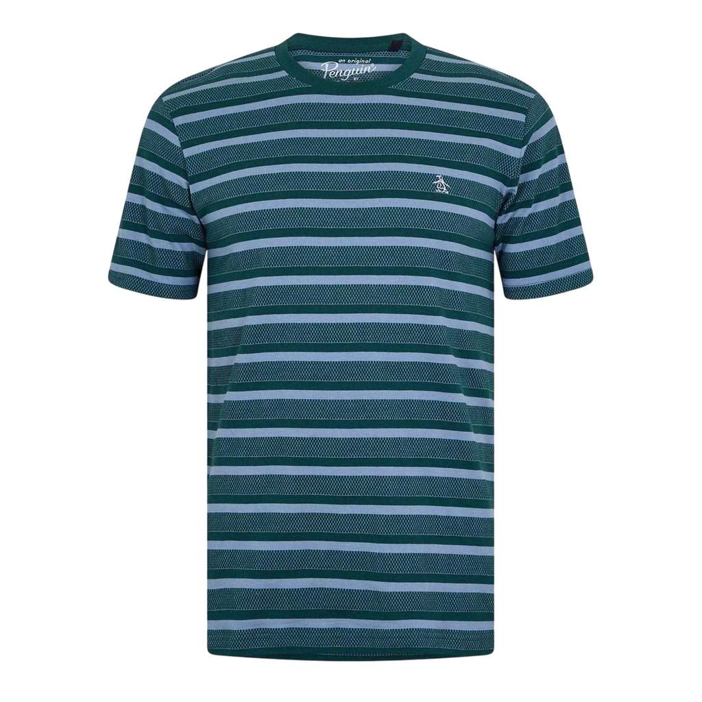 Original Penguin Mens Striped Crew Neck T-Shirt
