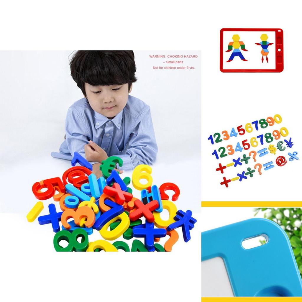 Colorful Magnetic Letters Alphabet Numbers Math Symbols Educational Toys For Kids