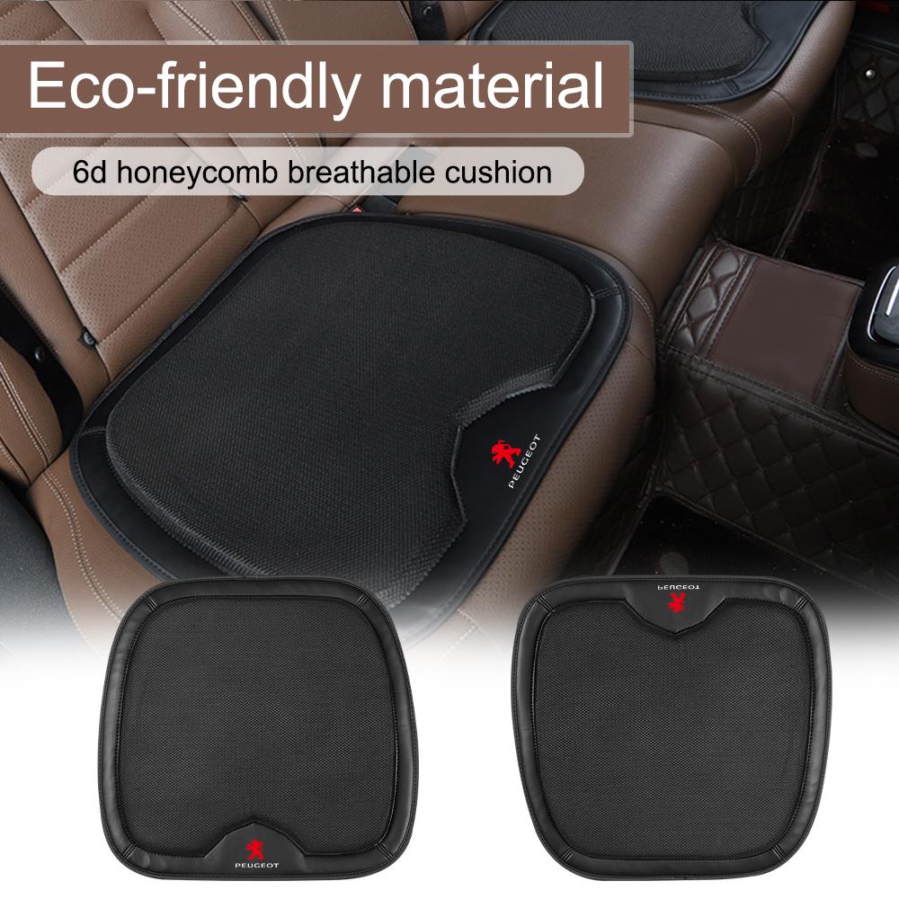 1PCS Car Anti-Slip Honeycomb Pad Seat Breathable Pad Center Cover For Peugeot 308 406 508 3008 5008 1008 607 2008 107 4008 408Q