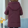 Middle Age Women's Down Coats Winter Vintage Parkas Plus Size Elegant Loose Thick Warm Puffer Jackets Woman Outerwears
