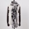 Winter Women Real Rex Rabbit Fur Scarf Natural Soft Chinchila Rex Rabbit Fur Scarves Lady Warm Soft Rex Rabbit Fur Muffler