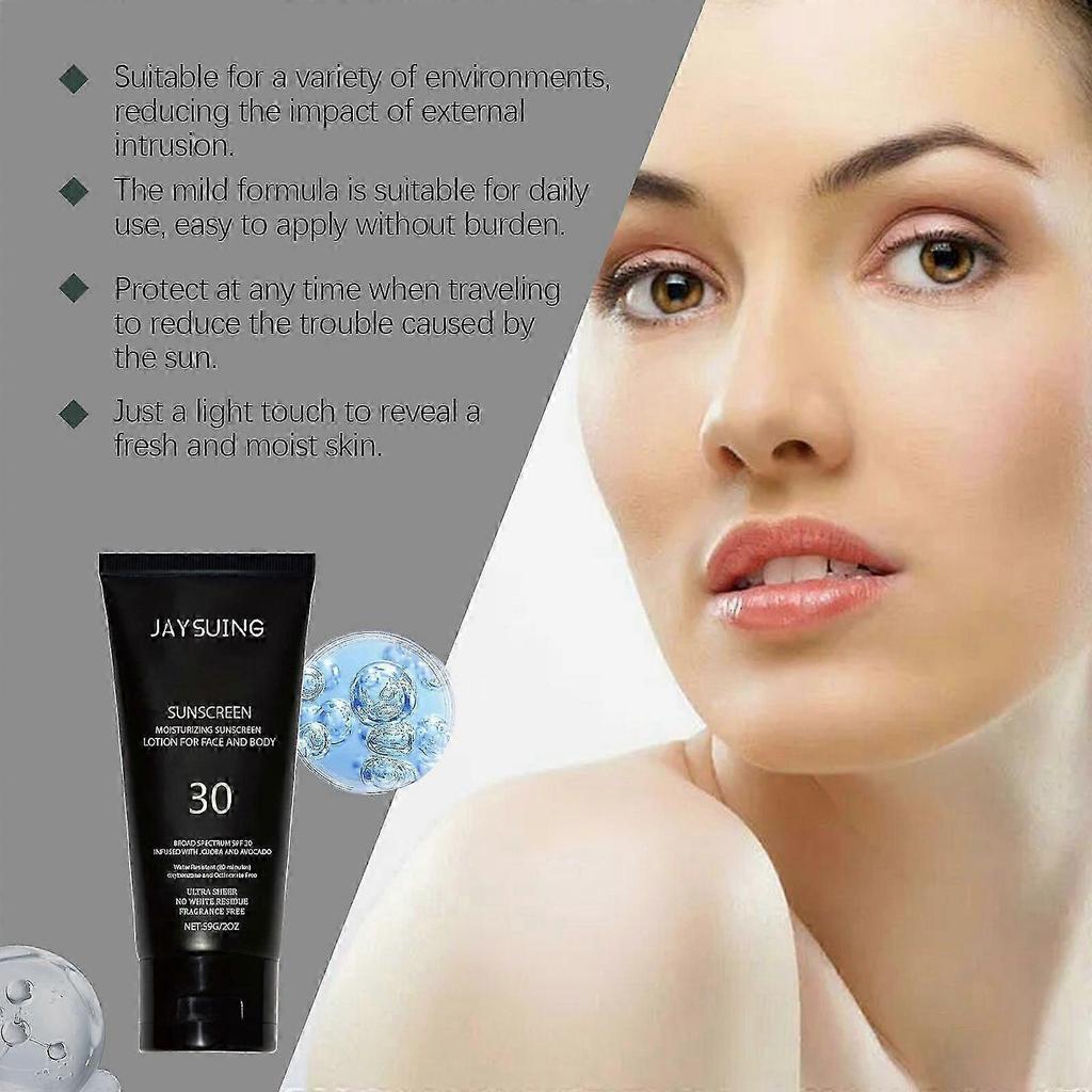 Lightweight UV Protection Moisturizing Cream for Face & Body  Refreshing Summer Sunscreen with Deep Hydration, Breathable Formula, and Easy Applicatio