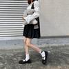 Fashion Harajuku Middle Tube Frilly Socks Women Girls School Student Cute Pearls Bowknot Ruffke Trim Cotton Ankle Socks