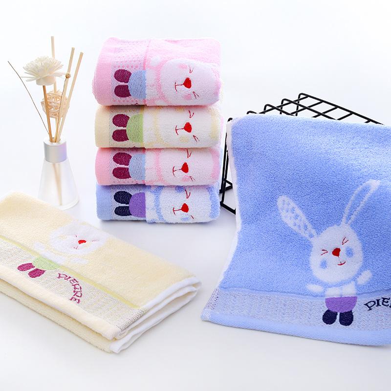 Double-sided 32-thread Baby Towel 25*50cm Soft, Absorbent, Thick, Suitable for Infants and Toddlers, with Embroidery Design
