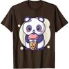 Cute Kawaii Panda Drinks Boba Bubble Tea Kawaii Aesthetic T-Shirt