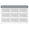 Shoe Bench White 82 x 32 x 50 cm Engineered Wood