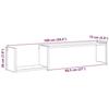 VidaXL Wall Shelves 2 Pcs Old Wood 100x15x20cm Engineered Wood, Floating Shelf, Laundry Shelf, Shelf 856612