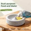 Wear-resistant Parrot Food Bowl Round Pet Water Bowl Parrot Paw Grinding Bowl  Cage Accessories