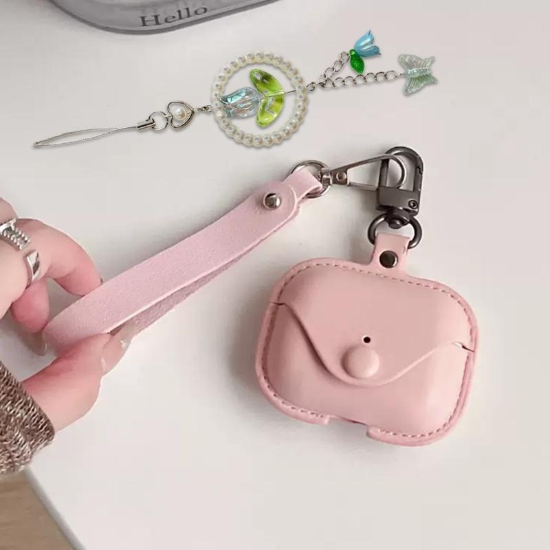 Elegancka Zawieszka do Telefonu Kwiat Motyl Koralikowy Brelok Akrylowy Dodatek do Telefonu Komórkowego Zawieszka do Torby Breloczek dla Modnych Kobiet