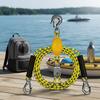 Marine Tow Rope Buoyant Elastic Strap Water Carrier Hook for Boating Kayak