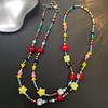 Dopamine-Inspired Colorful Strawberry Mobile Phone Crossbody Anti-Lost Lanyard