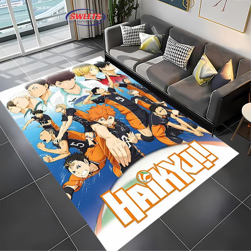 3D Printing Haikyu Large Area Rug, Indoor Washable Bedroom Mat, Durable Rug for Living Room Dining Room Bathroom Kitchen Office