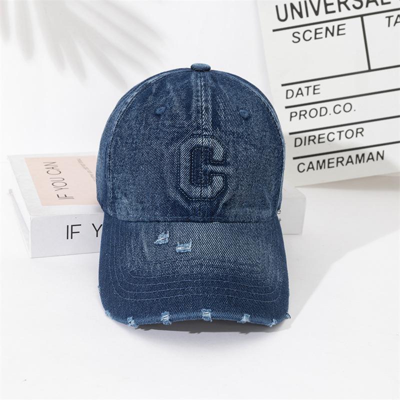Popular Big Head Circumference Baseball Cap, Sunshade, Sunscreen, Face Small Letter Hat, Cowgirl Deep Top Cap New