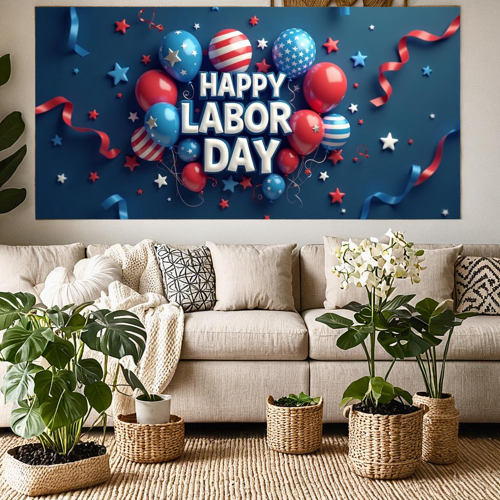 Patriotic Banner Lightweight Event Banner Festive Theme USA Party Decoration for American Holidays
