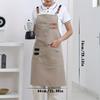 1 buc. Șorț Stil Modern din Poliester, Design Premium Moale Respirabil, 4 Buzunare Pentru Bucătărie Restaurant