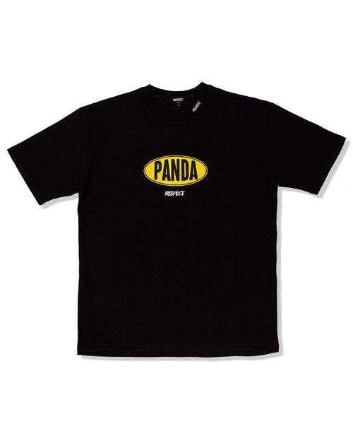 Respect Panda Logo Short Sleeve T-Shirt (Black) Black/L