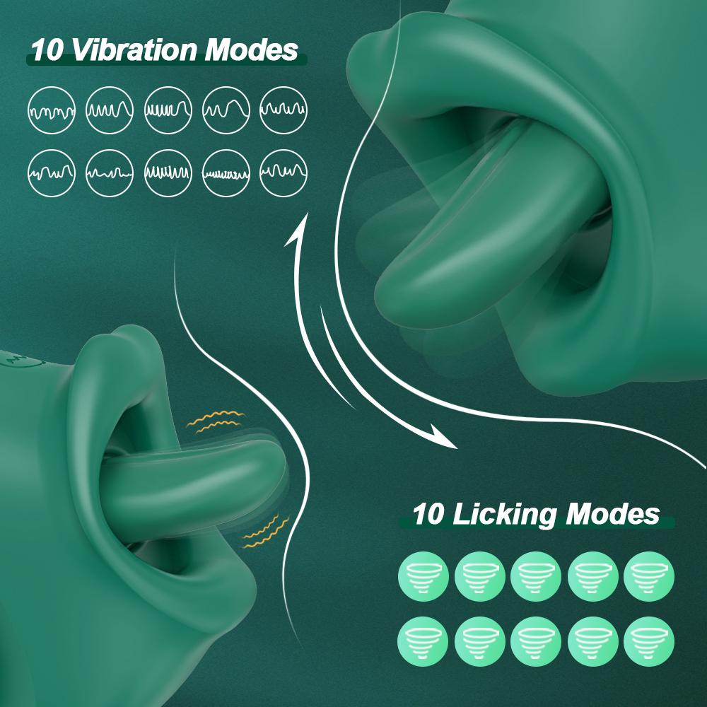 Sex Toys Vibrator Tongue Licking Nipple Vagina Stimulator Massager Masturbation Tools Women Couple Sex Toys Penetration Vibrator