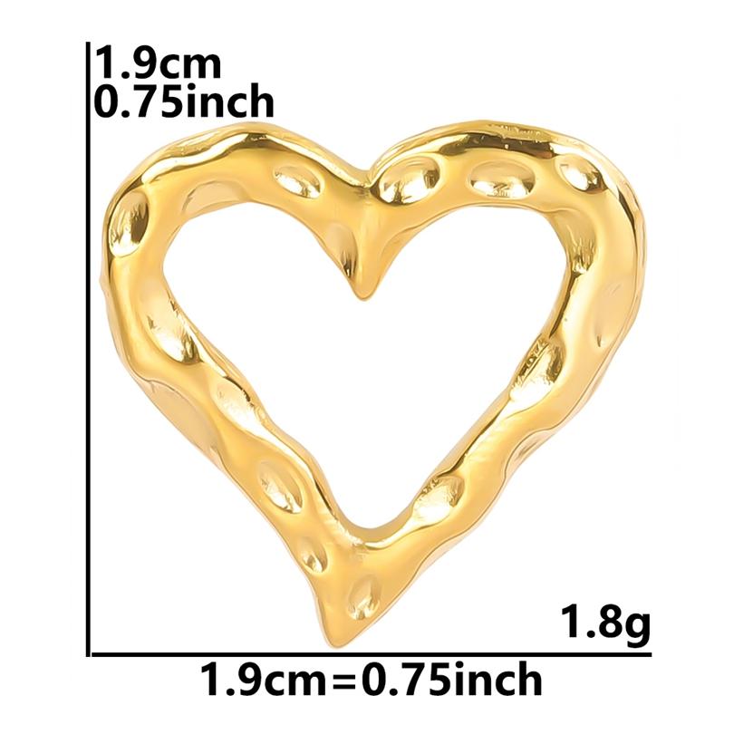 6pcs/Lot Mutlistyle Stainless Steel Heart Charms For Jewelry Making Supplies Sun Dragon Three-Dimensional Love Pendant Breloques
