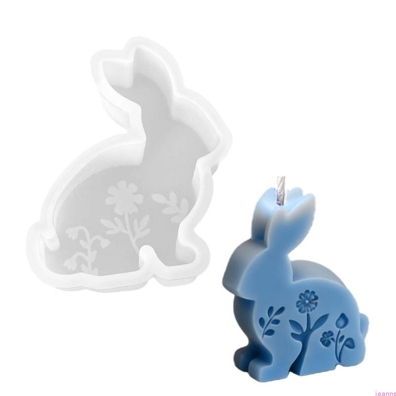 Geprägte Hasenfigur Silikonformen Mehrzweck-Silikonkerzenformen für handgefertigte Kerzen Seifen Basteln Harzguss