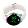Men Digital Watch Round Color Screen Waterproof Backlit Ultra Thin Stylish Alarm Sports Watch