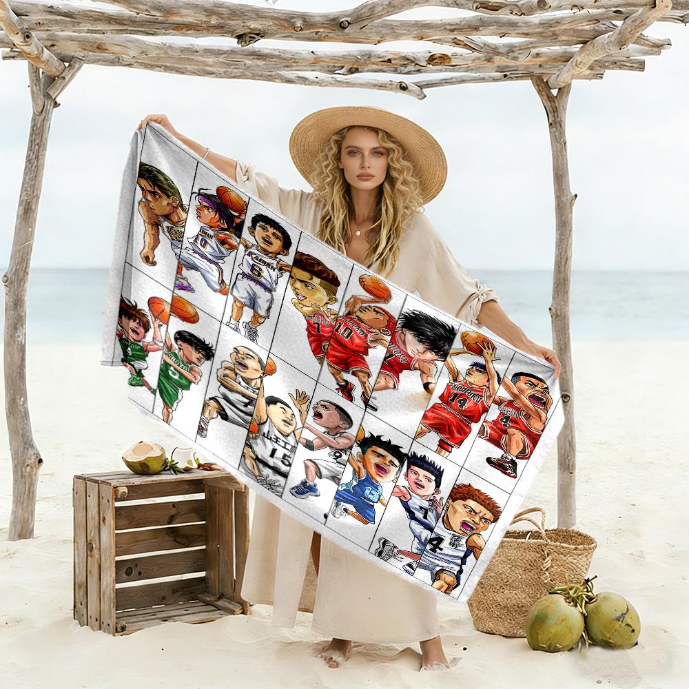 Slam Dunk Beach Towel High Absorbency & Quick-Dry Comfortable Lightweight