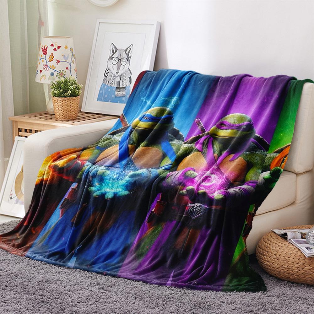 Teenage Mutant Ninja Turtles Elemental Power Blanket Blanket Home Decor Air Conditioning Blanket Office Rest Blanket Nap Blanket