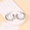 Fashionable and Classic Basic Geometric C-ring Stud Earrings, Hong Kong-style Retro, Simple and Versatile Earrings for Women