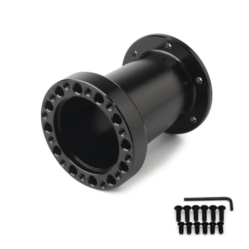 Universal Steering Wheel Hub Spacer 12/51/76/101 MM Steering Wheel Hub Boss Kit Adapter Spacer Black
