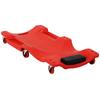 Mechanic Vehicle Creeper, Under-Car Rolling Crawler Board, with Headrest, Wheels, Red