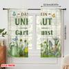 2pcs 2D Flat Printing Curtain Garden Dandelion Bloom Polyester Without Electricity Holiday Decorations Perfect for Outdoor and