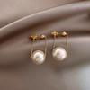 2025 Silver Needle Zircon Pearl Earrings: French Retro Light Luxury Studs for Women
