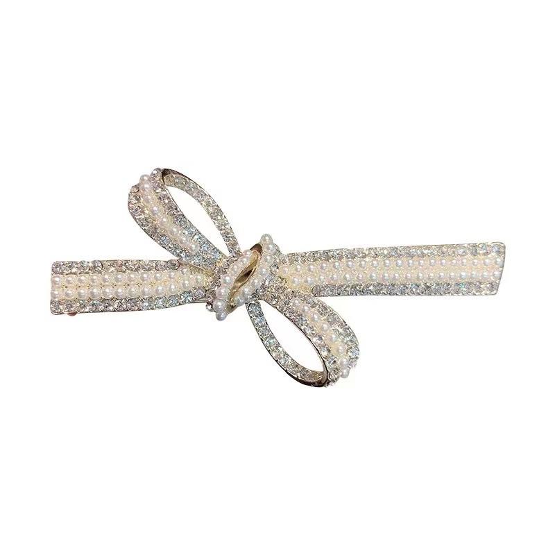 Fashion Bow, Duckbill Clip, Small Fresh Hairpin, Headgear, High-End Hairpin, Bangs, Side Clip.