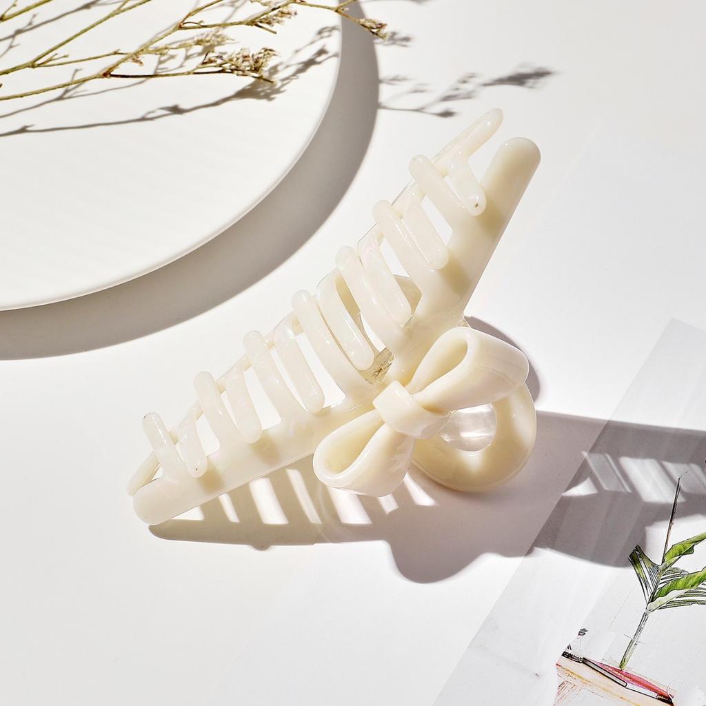 1pc simple high-end vinegar clip, multifunctional bow hair clip, back of the head hair clip, bow tie, shark clip hair accessory