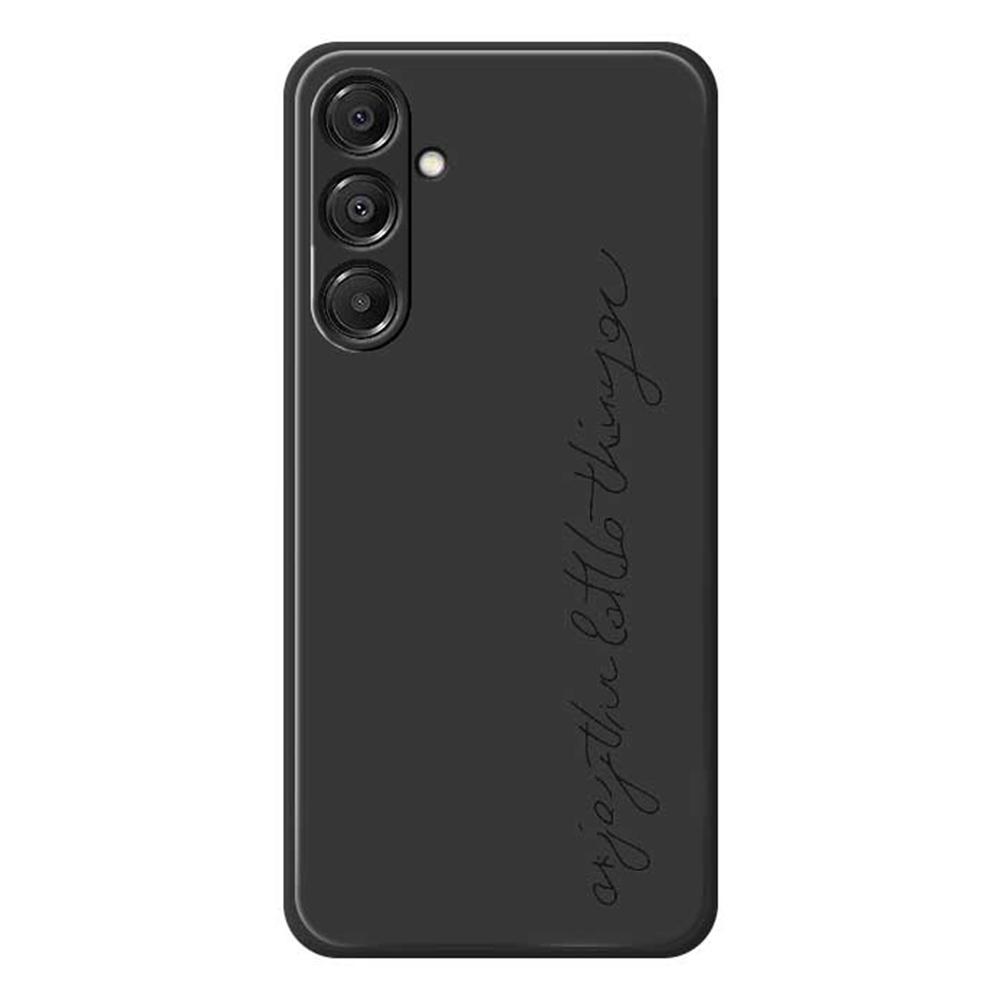 For Samsung Galaxy A16 5G/4G Case WordArt Pattern Printing Straight Edge TPU Phone Back Cover