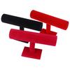 Velvet T-Bar Display Stand Holder Organizer Bracelet Jewelry Watch Headband Rack