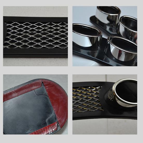 1 par universal carro estilo automático falso decorativo grade de ventilação tubo silenciador de escape