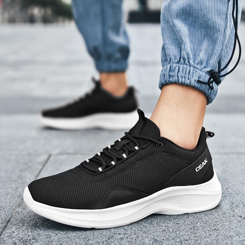 Super large size men's shoes summer and autumn casual sports shoes plus fat coconut tide shoes mesh shoes men's casual shoes