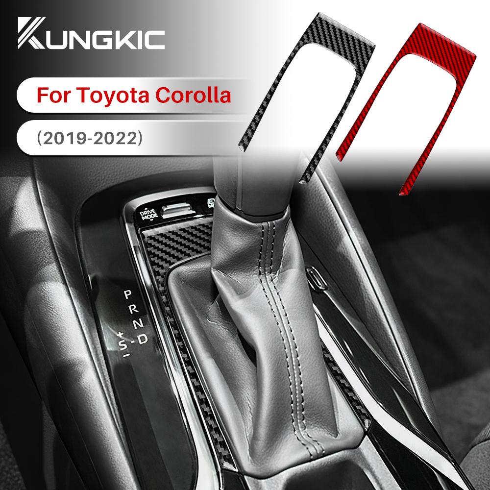 Carbon Fiber Style Interior Sticker for Toyota Corolla 2019 2020 2021 2022 2023 2024 RHD LHD Center Console Gear Shift Gear Shift Panel