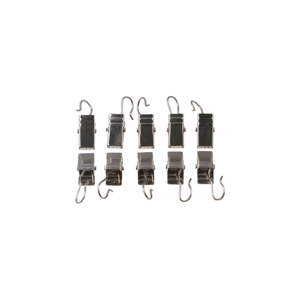 50 Pcs Sturdy Iron Drapery Hook Durable Curtain Hook Clips Stainless Steel Curtain Clips  Window