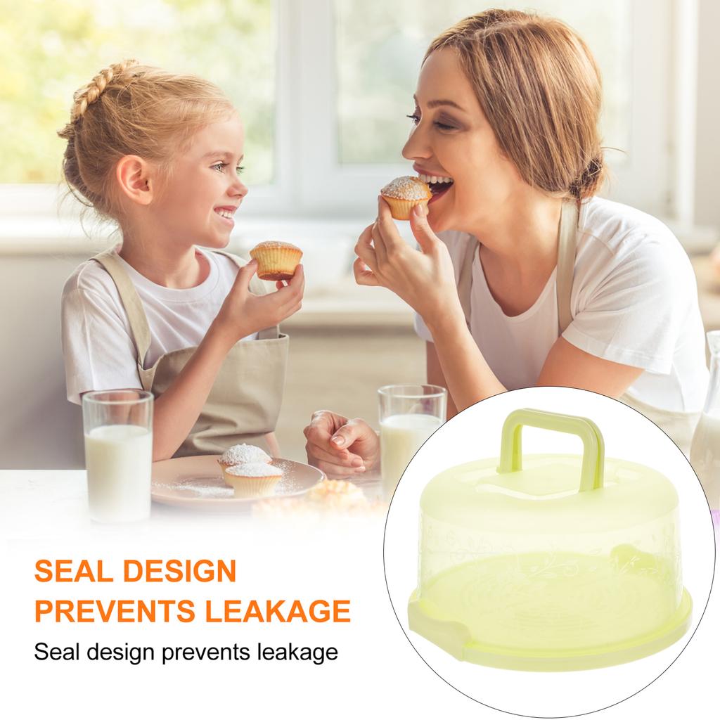 Storage Box Cake Travel Slice Containers Dome Stand Pp Polypropylene Egg Trays Carrier Round
