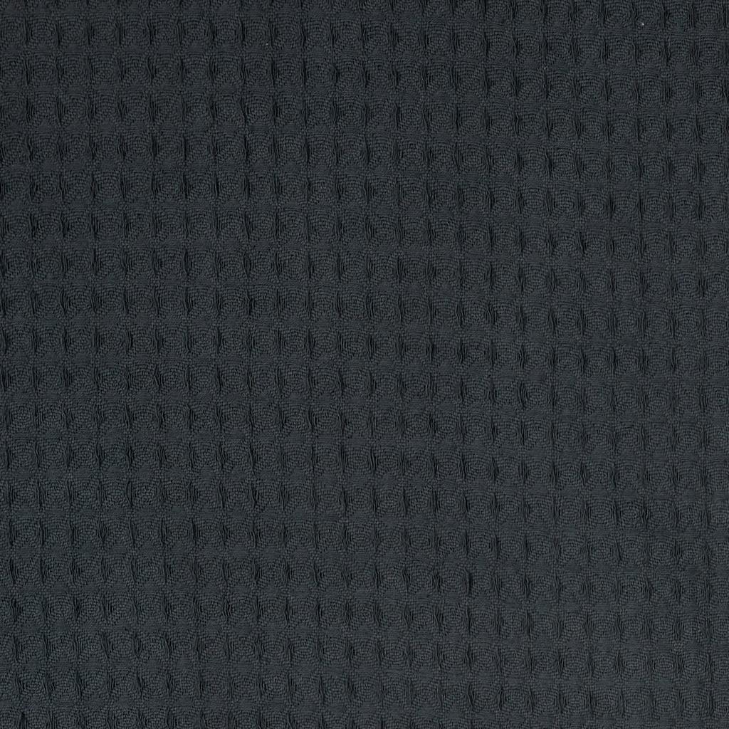 Les Trésors De Lily [A3526] - Sofadecke „Boho“ aus grauer Waffelbaumwolle - 160 x 130 cm