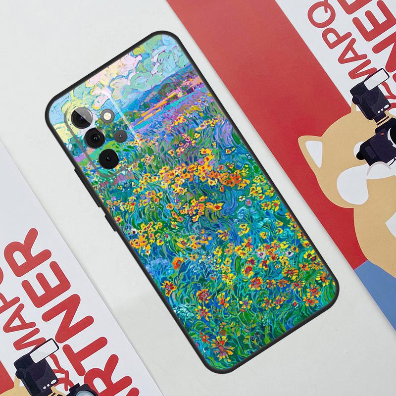 Colourful Flower Painting Art Case For Samsung Galaxy A06 A16 A36 A56 A55 A35 A33 A53 A13 A23 A17 A54 A34 A14 A52 A32 A15
