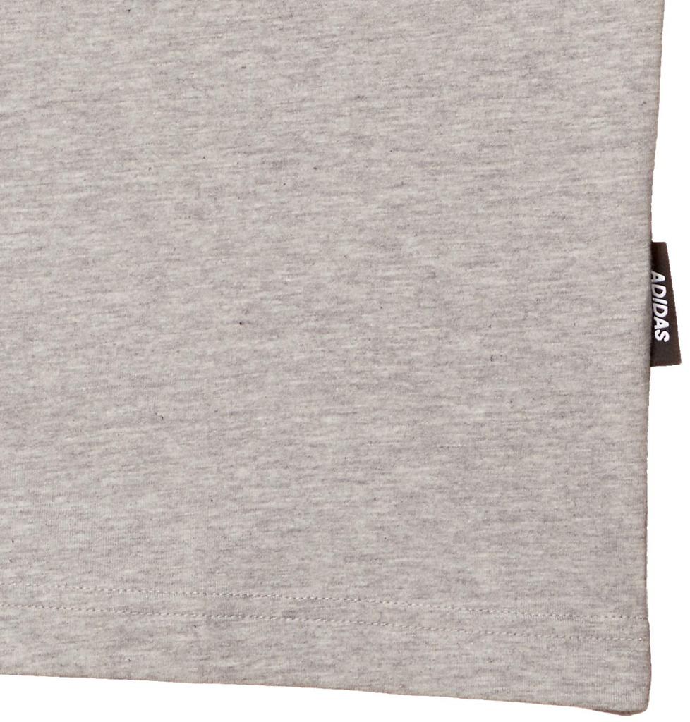 Adidas Badge of Sport Short Sleeve Medium Gray Heather Size To Japanese Size Must-Have T-Shirt, IUL48, Men's (GC7350), J/S (equivalent S)