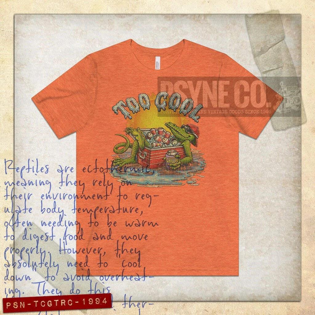 Too Cool Gator Straight Chillin 1994 Vintage Men s T shirt 3XL