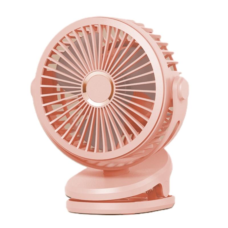 Clip On Fan  Small USB Rechargeable 5000/10000mAh Desk Fan with Battery Operated for Bedroom Home Room Stroller